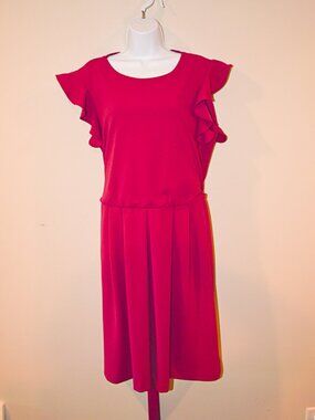 Shelby and Palmer Vibrant Fuschia Knee Length Dress Size 16